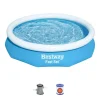 PISCINA FUORI TERRA TONDA GONFIABILE FAST SET 305X66CM CON POMPA FILTRO CARTUCCIA 57458