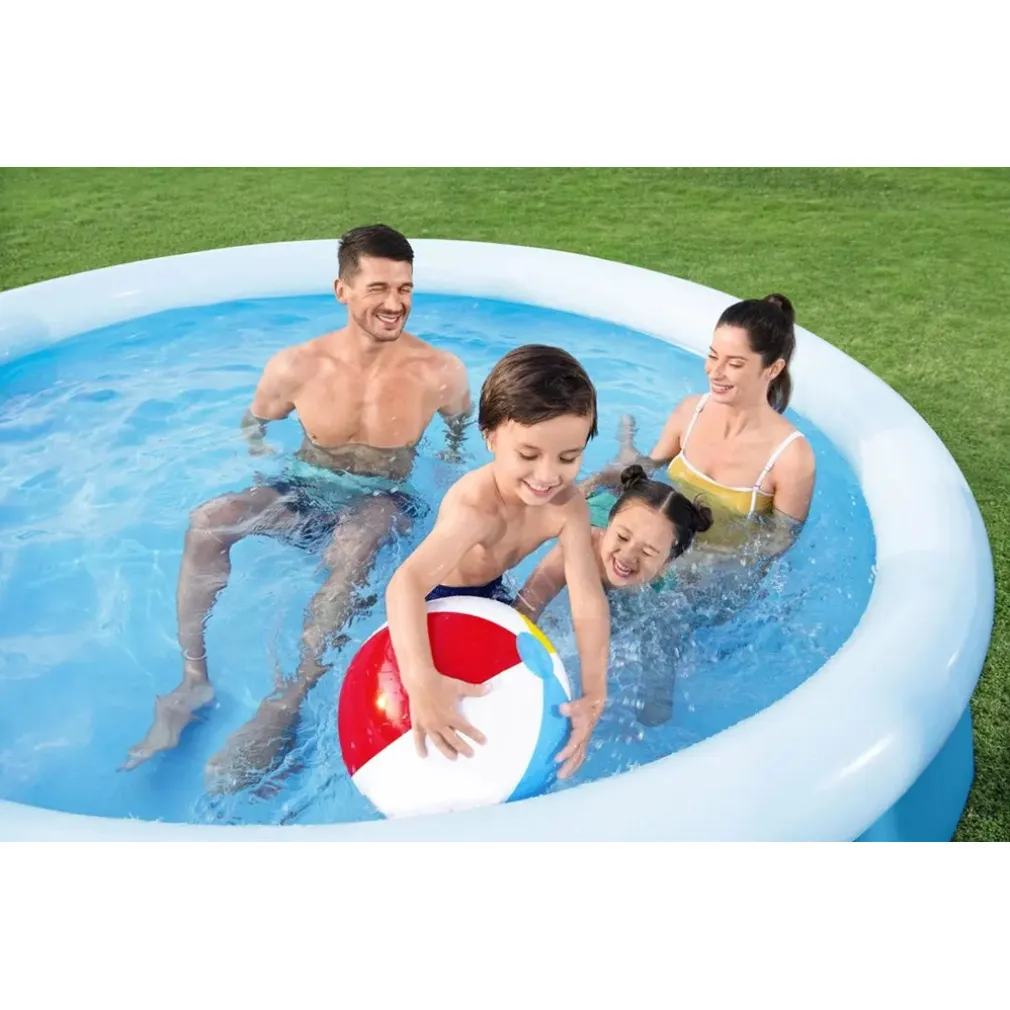 PISCINA FUORI TERRA TONDA GONFIABILE FAST SET 305X66CM CON POMPA FILTRO CARTUCCIA 57458
