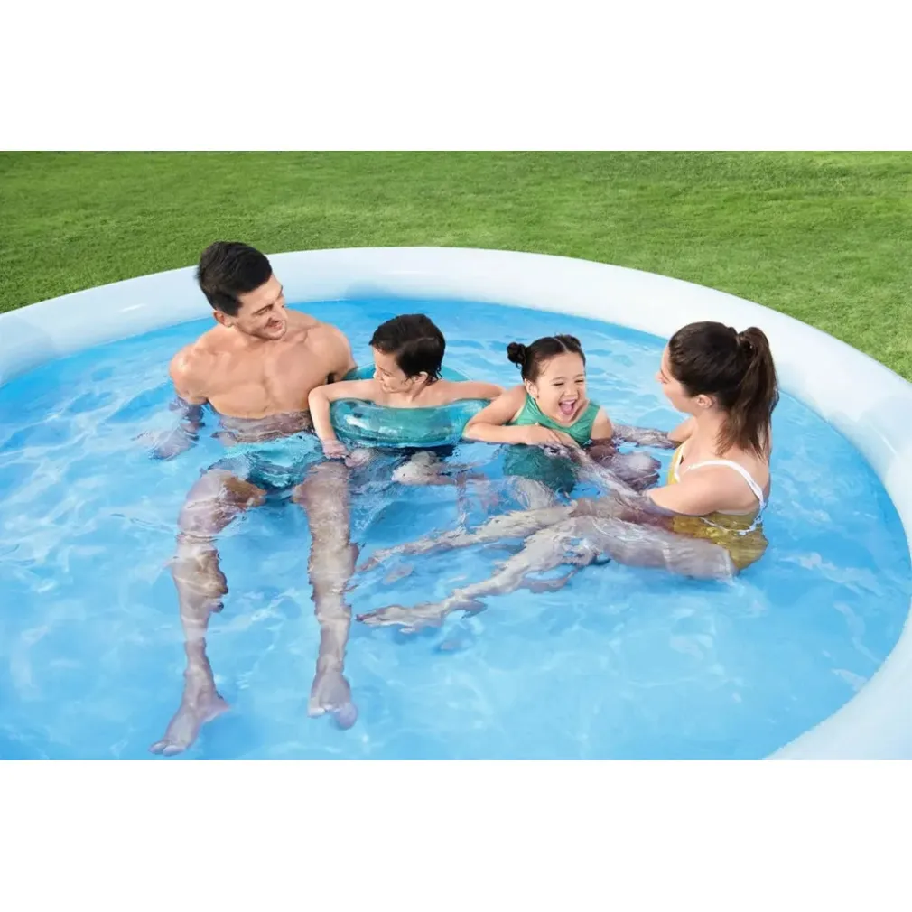 PISCINA FUORI TERRA TONDA GONFIABILE FAST SET 305X66CM CON POMPA FILTRO CARTUCCIA 57458