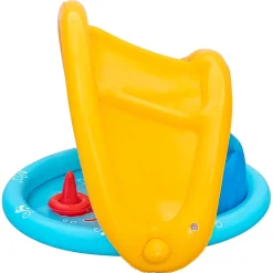 PISCINA GIOCO GONFIABILE LIL SEASHAPES CON SCHIENALE TETTO BIMBI +6 MESI GIARDINO 52568