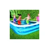 PISCINA GONFIABILE BABY BAMBINO 3 ANELLI GIOCO ACQUA FAMILY 269 X 175 CM