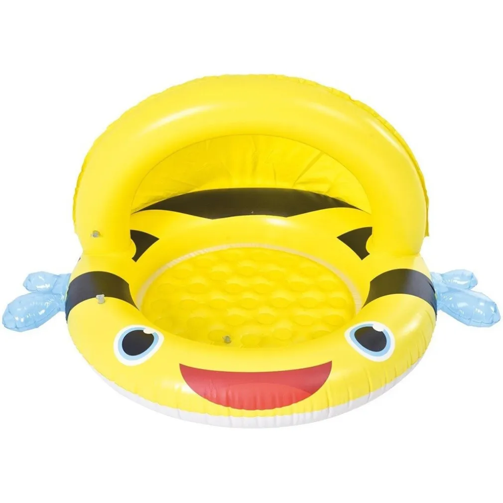 PISCINA GONFIABILE BABY CON TETTUCCIO APE PER BAMBINI 125X95X66CM GIARDINO 51015