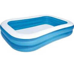 PISCINA GONFIABILE FAMILY RETTANGOLARE A 2 ANELLI 262X175X51CM 54006 PER BAMBINI