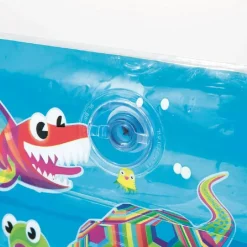 PISCINA GONFIABILE FAMILY RETTANGOLARE 3 ANELLI FANTASIA PESCI 229X152X56CM 54120