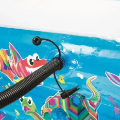 PISCINA GONFIABILE FAMILY RETTANGOLARE 3 ANELLI FANTASIA PESCI 229X152X56CM 54120