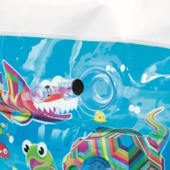 PISCINA GONFIABILE FAMILY RETTANGOLARE 3 ANELLI FANTASIA PESCI 229X152X56CM 54120