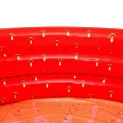 PISCINA GONFIABILE FRAGOLA ROTONDA BAMBINI GIARDINO A 3 ANELLI 168 X 38 CM 51145