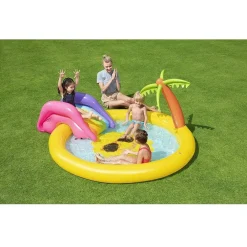 PISCINA GONFIABILE GIARDINO PER BAMBINI CON SCIVOLO 237X201X104CM SUNNYLAND 53071