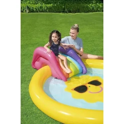 PISCINA GONFIABILE GIARDINO PER BAMBINI CON SCIVOLO 237X201X104CM SUNNYLAND 53071