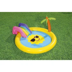 PISCINA GONFIABILE GIARDINO PER BAMBINI CON SCIVOLO 237X201X104CM SUNNYLAND 53071