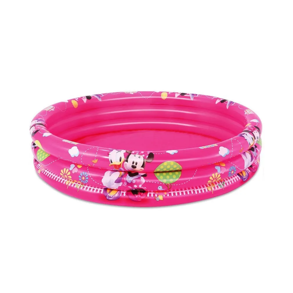 PISCINA GONFIABILE MINNIE 122 X 25 CM 3 ANELLI DISNEY PAPERINA PER BAMBINI