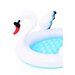 PISCINA GONFIABILE PER BAMBINI FORMA CIGNO 108X95X65CM GIARDINO DIVERTIMENTO 016147