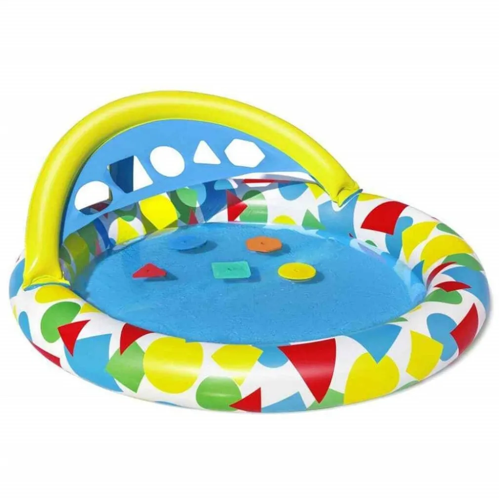 PISCINA GONFIABILE PER BAMBINI SPLASH & LEARN 120X117X46CM 5 FORME SCHIUMA 52378