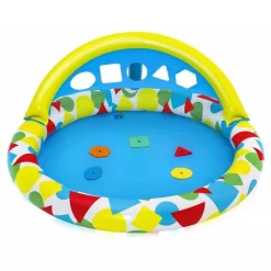 PISCINA GONFIABILE PER BAMBINI SPLASH & LEARN 120X117X46CM 5 FORME SCHIUMA 52378