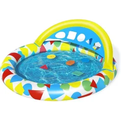 PISCINA GONFIABILE PER BAMBINI SPLASH & LEARN 120X117X46CM 5 FORME SCHIUMA 52378
