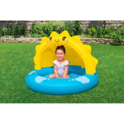 PISCINA GONFIABILE PER BAMBINI + 2 ANNI SUNNY DAYS 101X97X71CM CON COPERTURA 52637
