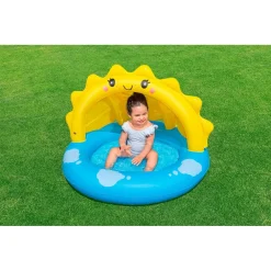 PISCINA GONFIABILE PER BAMBINI + 2 ANNI SUNNY DAYS 101X97X71CM CON COPERTURA 52637