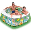 PISCINA GONFIABILE PER BAMBINI PESCI DELL'OCEANO A 3 ANELLI 191 X 178 X 61 CM
