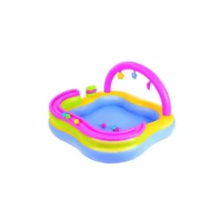 PISCINA GONFIABILE PLAY CENTER BAMBINI CON GIOCHI 159 X 159 X 89 CM VINILE