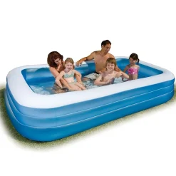 PISCINA GONFIABILE RETTANGOLARE 305 X 183 X 56 CM GIARDINO PISCINA FAMILY