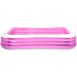 PISCINA GONFIABILE ROSA RETTANGOLARE FAMILY BAMBINI 305X183X56 CM GIARDINO 58487