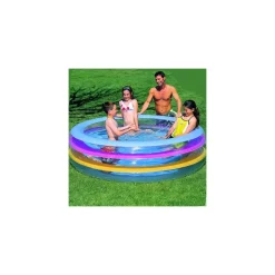 PISCINA GONFIABILE ROTONDA FUORI TERRA 3 ANELLI IN VINILE 152 X 51 CM