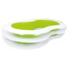 PISCINA GONFIABILE SAGOMATA FAMIGLIA POOL 240X140X47 CM TRASPARENTE VERDE 016090