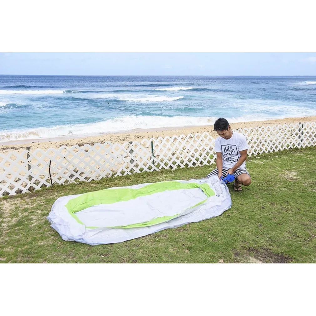 PISCINA GONFIABILE SAGOMATA FAMIGLIA POOL 240X140X47 CM TRASPARENTE VERDE 016090