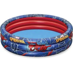PISCINA GONFIABILE SPIDERMAN L'UOMO RAGNO 3 ANELLI 122X30CM PER BAMBINI 2+ 98018