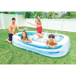 PISCINA GONFIABILE SWIM CENTER FAMILY POOL 262X175X56CM RETTANGOLARE 750LT 56483