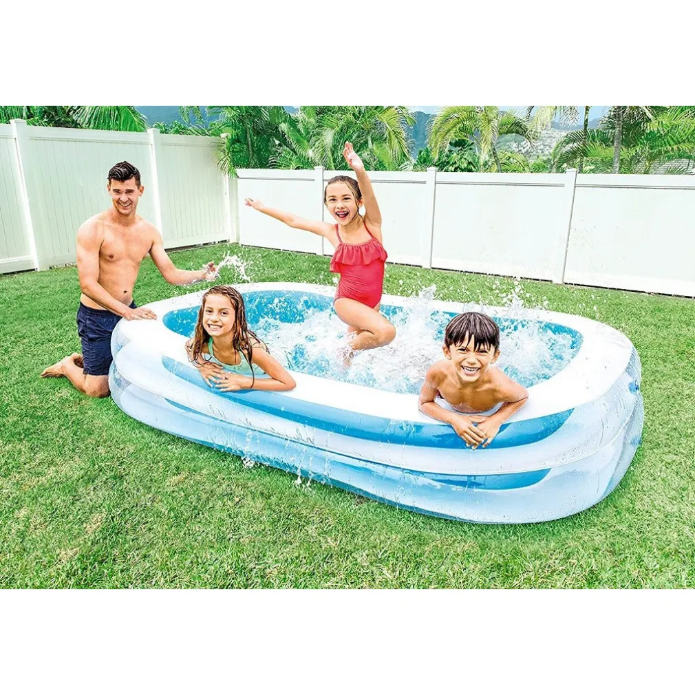 PISCINA GONFIABILE SWIM CENTER FAMILY POOL 262X175X56CM RETTANGOLARE 750LT 56483