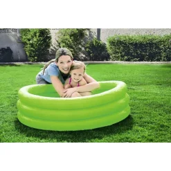 PISCINA GONFIABILE TINTA UNITA EFFETTO GHIACCIO 3 ANELLI GIARDINO 102X25CM 51024