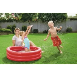 PISCINA GONFIABILE TINTA UNITA EFFETTO GHIACCIO 3 ANELLI GIARDINO 102X25CM 51024