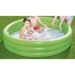 PISCINA GONFIABILE TINTA UNITA EFFETTO GHIACCIO 3 ANELLI 152X30CM GIARDINO 51026