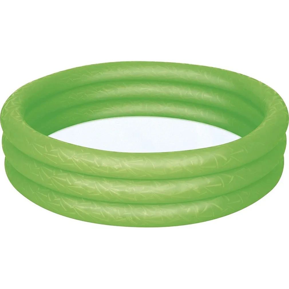 PISCINA GONFIABILE 122X25CM TINTA UNITA EFFETTO GHIACCIO 3 ANELLI GIARDINO 51025