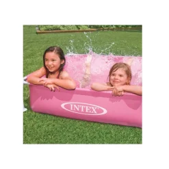 PISCINA MINI FRAME ROSA QUADRATA CON TELAIO 122X122X30 CM BAMBINI ESTATE 57172
