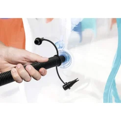 PISCINA OVALE GONFIABILE 229X152X51 CM BORDI SPESSI PER FAMIGLIA BAMBINI ESTATE