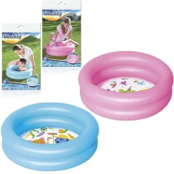 PISCINA PER BAMBINI 2 ANNI+ BABY 2 ANELLI FONDO DISEGNATO 61X15CM 2 COLORI 51061