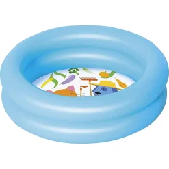 PISCINA PER BAMBINI 2 ANNI+ BABY 2 ANELLI FONDO DISEGNATO 61X15CM 2 COLORI 51061