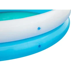 PISCINA PER BAMBINI SHARKTASTIC 2 ANELLI GRAFICA A SQUALO 163X127X92CM CON SPRUZZO 53157