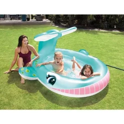 PISCINA PER BAMBINI SPRUZZO BALENA 201X196X91CM MULTICOLOR GIARDINO ESTATE 57440