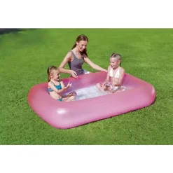 PISCINA RETTANGOLARE AQUABABE CON FONDO GONFIABILE 165X104X25 CM 2 COLORI 51115