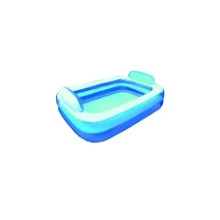 PISCINA RETTANGOLARE GONFIABILE CON POGGIATESTA 266 X 175 X 50 CM 2 CAMERE ARIA