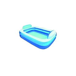 PISCINA RETTANGOLARE GONFIABILE CON POGGIATESTA 266 X 175 X 50 CM 2 CAMERE ARIA