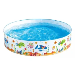 PISCINA RIGIDA 183X38CM PVC BAMBINI TARTARUGA ANIMALI MARINI FUORITERRA CASA GIARDINO 017925