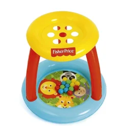 PISCINETTA GONFIABILE CON PALLINE AMICI ANIMALI PER BAMBINI 2 ANNI+ 89X84CM 93541