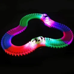 PISTA MAGIC MACCHININE FLESSIBILE COSTRUZIONI FLUORESCENTE AUTO CON LUCI BAMBINI