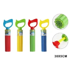 PISTOLA ACQUA 30X5CM TUBO BAMBINI SCHIUMA GIOCO GIARDINO PISCINA SPIAGGIA 605478