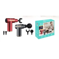 PISTOLA FASCIALE PER MASSAGGIO A VIBRAZIONE BATTERIA TESTINA MASSAGGIANTE TX-8400