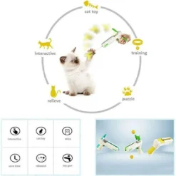 PISTOLA GIOCATTOLO GIOCO INTERATTIVO PER GATTO CANI ANIMALI MULTI TRUST Q-T194